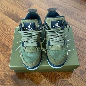 Air Jordan 4 SE Craft GS, size 6.5Y, Green